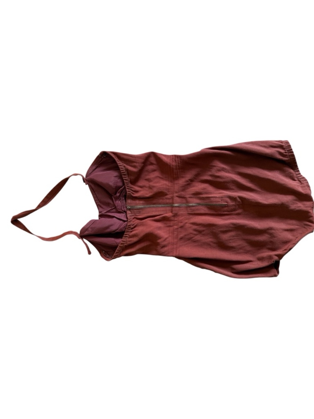 Vintage 1940s 1950s Catalina Rust Brown One-Piece Swimsuit - Picture 3 of 11